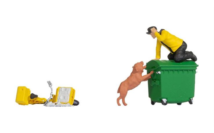 Noch 16610 Funny-Scenes Vorsicht Hund, H0