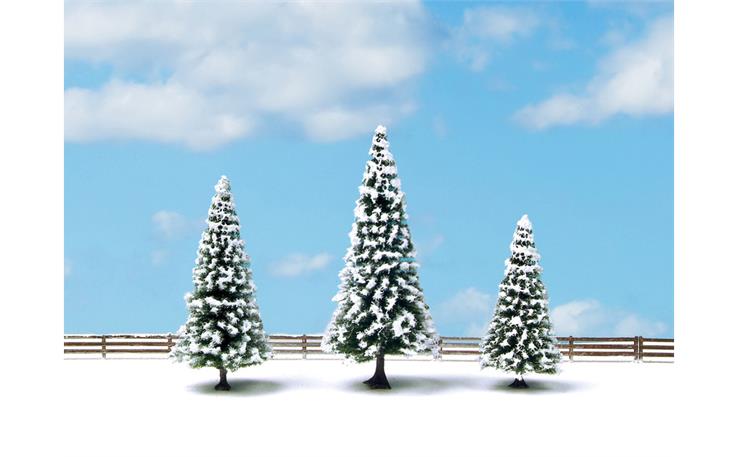 Noch 25234 Schneetannen, 3 Stück, 8 - 12 cm hoch