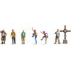 Noch 35820 Bergwanderer mit Gipfelkreuz, 3D-Farbdruck