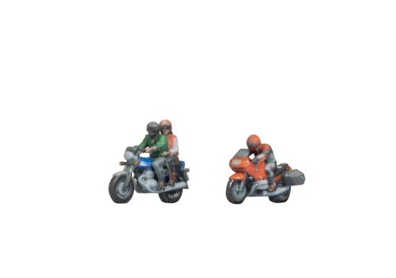 Noch 35837 Motorradfahrer, Set mit 2 Figuren, Spur N