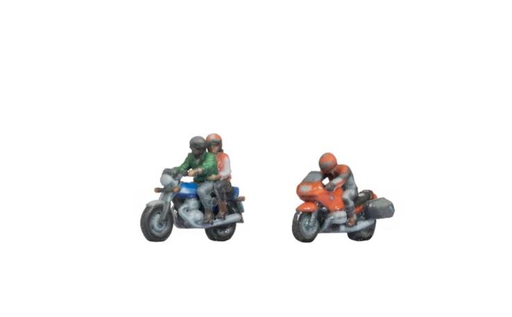 Noch 35837 Motorradfahrer, Set mit 2 Figuren, Spur N