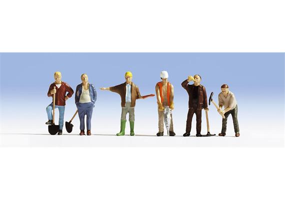 Noch 36110 Bauarbeiter, Set mit 6 Figuren