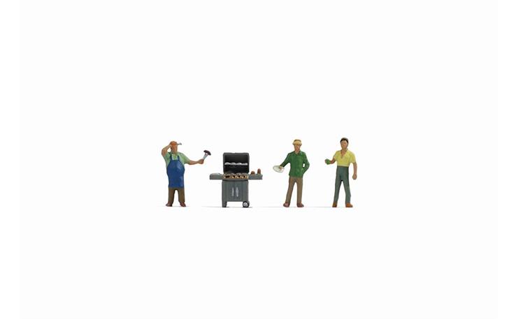 Noch 36593 Beim Grillen, Set mit 3 Figuren und Zubehör
