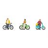 Noch 36896 Fahrradfahrer, Set mit 3 Figuren und Zubehör
