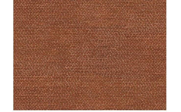Noch 56610 3D-Kartonplatte Klinker rot