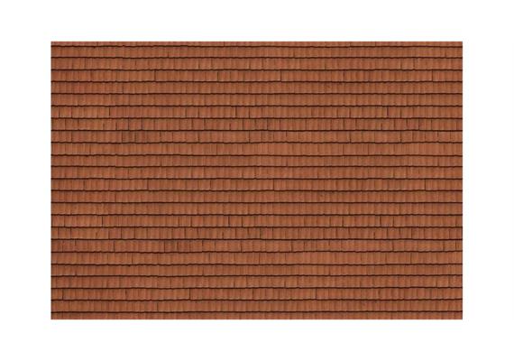 Noch 56670 3D-Kartonplatte Dachziegel rot