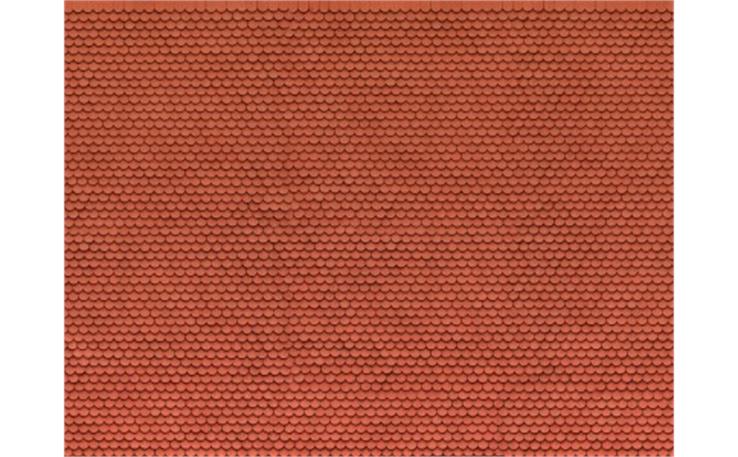 Noch 56690 3D-Kartonplatte Biberschwanz rot