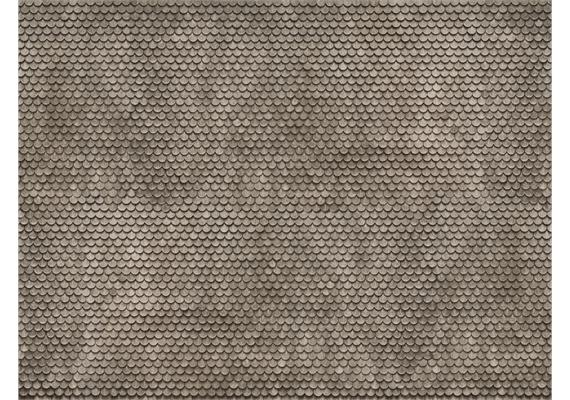 Noch 56691 3D-Kartonplatte Biberschwanz grau