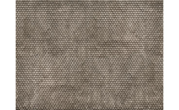 Noch 56691 3D-Kartonplatte Biberschwanz grau