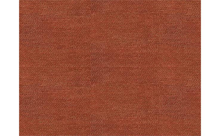 Noch 56910 3D-Kartonplatte Klinker, rot, 25 x 12,5 cm