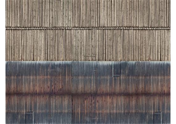 Noch 56964 3D-Kartonplatte Bretterwand, 25 x 12,5 cm
