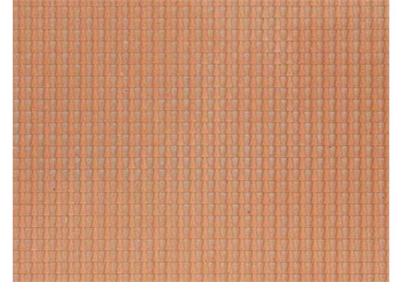 Noch 60350 *Strukturfolie Dachpfanne rot