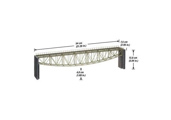 Noch 67028 L-C Fischbauchbrücke 540 mm