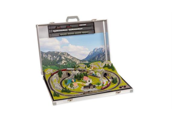 Noch 88410 Modellbahnkoffer Füssen, mit Minitrix® Gleisen, Spur N