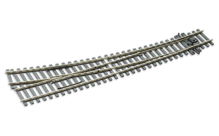 Peco SL-E186 Bogenweiche rechts mit leitendem Herzstück