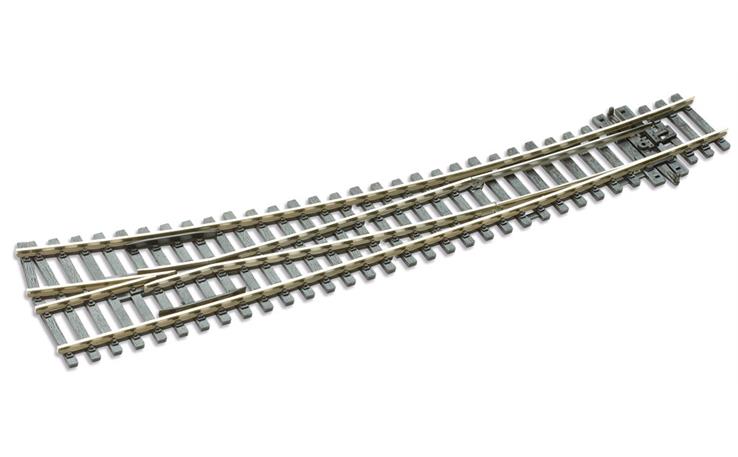 Peco SL-E86 Cd100 12° Bogenweiche rechts mit leitendem Herzstück, H0