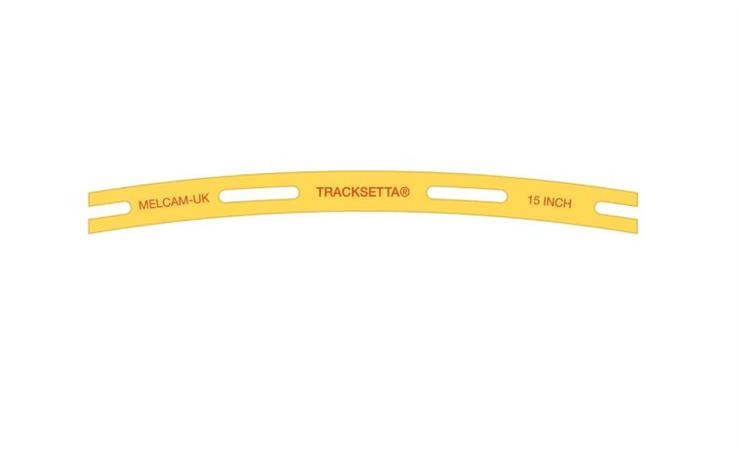 Peco TTT-15 Gleisbau-Schablone Radius: 381mm, H0m