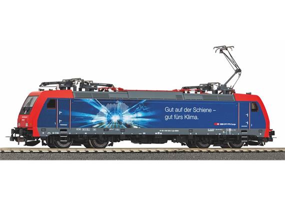PIKO 21619 E-Lok Re 484 Gut auf der Schiene gut fürs Klima SBB Cargo, H0 DC