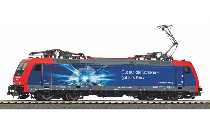 PIKO 21619 E-Lok Re 484 Gut auf der Schiene gut fürs Klima SBB Cargo, H0 DC