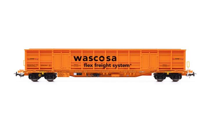 PIKO 24553 Containertragwagen Sgnns E-Aufbau der CH-Wascosa, H0