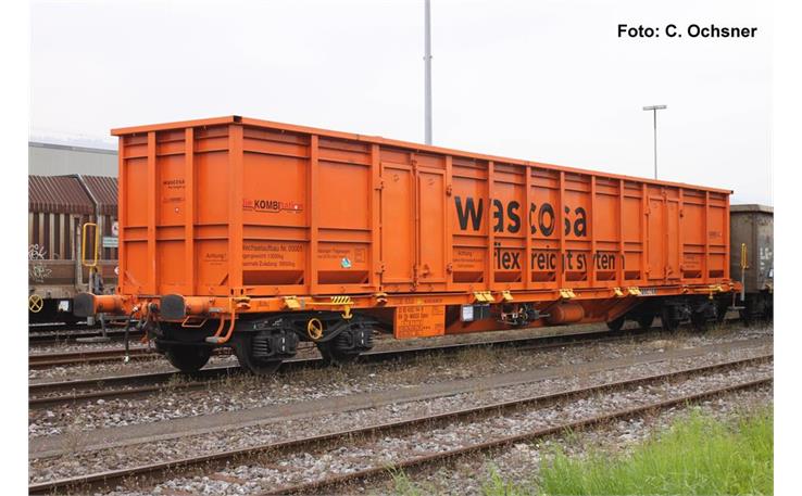 PIKO 24553 Containertragwagen Sgnns E-Aufbau der CH-Wascosa, H0
