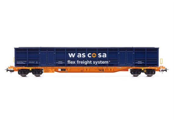 PIKO 24566 Containerwagen Sgnss flex freight system WASCOSA, H0