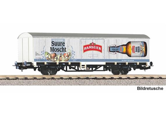 PIKO 27746 BLS gedeckter Güterwagen Ramseier Moscht Starke Marken, H0