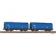 PIKO 28307 Teleskophaubenwagen-Set 2-tlg VTG, H0