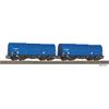 PIKO 28307 Teleskophaubenwagen-Set 2-tlg VTG, H0
