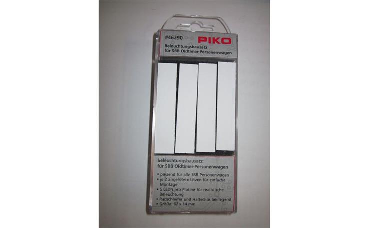 Piko 46290 4 x LED Innenbeleuchtung zu SBB N-Personwagen-Set, Spur N