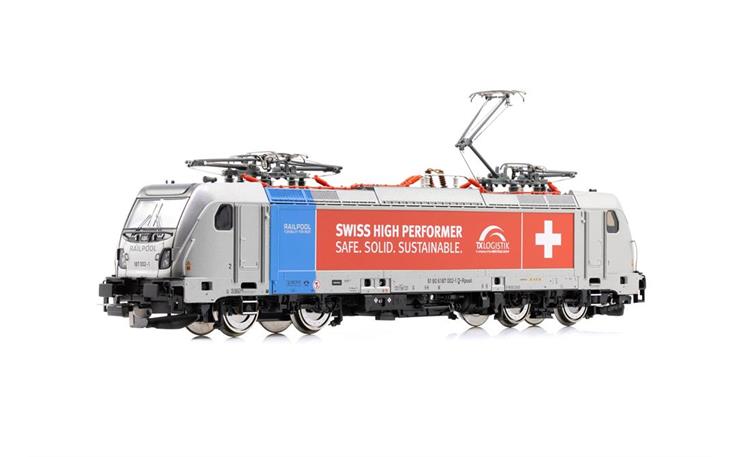 PIKO 51985 E-Lok BR 187 TRAXX Last Mile Railpool/TX Logistik, H0 AC Digital Sound
