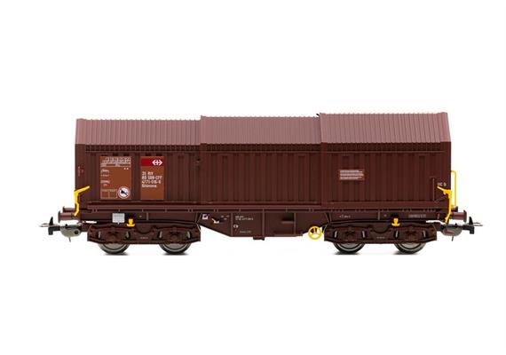 PIKO 58481 Teleskophaubenwagen braun SBB, H0