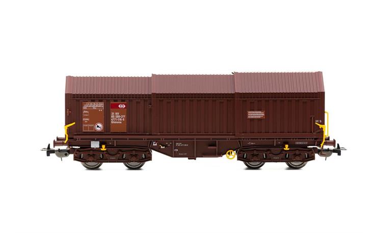PIKO 58481 Teleskophaubenwagen braun SBB, H0