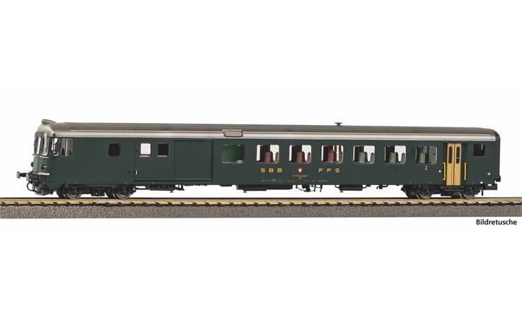 PIKO 94362 Steuerwagen Bdt 902-8 grün mit alter Schrift SBB, Spur N