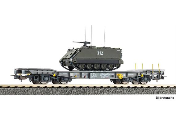 PIKO 96281 Panzertransportwagen Slmmps mit M113 Panzer SBB, H0