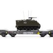 PIKO 96281 Panzertransportwagen Slmmps mit M113 Panzer SBB, H0 | Bild 2