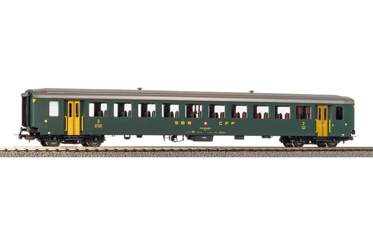 PIKO 96765 Personenwagen EW I 2. Kl. grün SBB, H0 DC