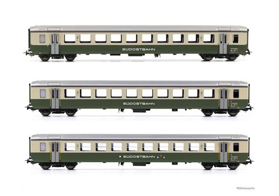 PIKO 96775 EW I Personenwagenset 3-tlg SOB, H0 DC