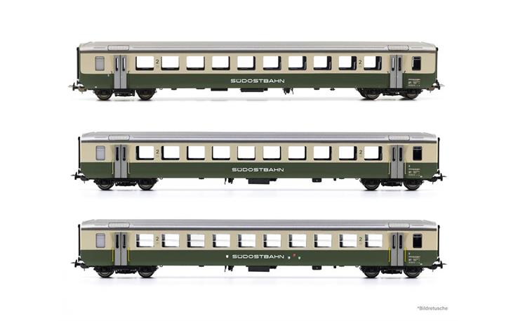 PIKO 96775 EW I Personenwagenset 3-tlg SOB, H0 DC