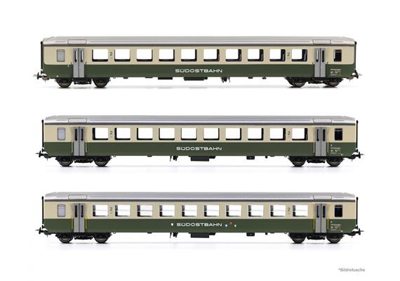 PIKO 96776 EW I Personenwagenset 3-tlg SOB, H0 AC