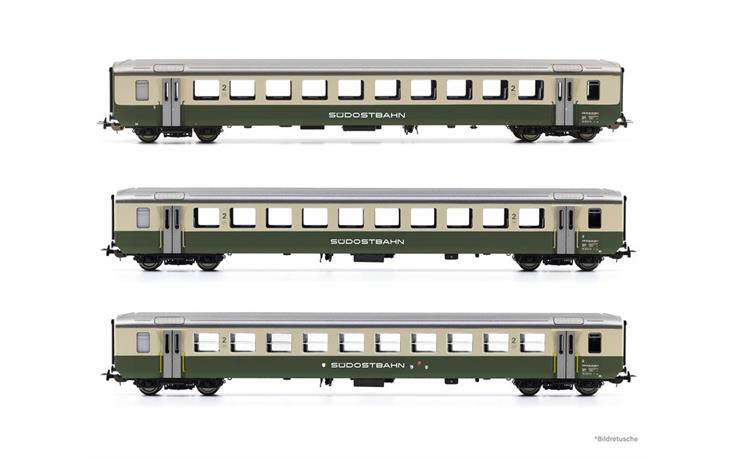 PIKO 96776 EW I Personenwagenset 3-tlg SOB, H0 AC