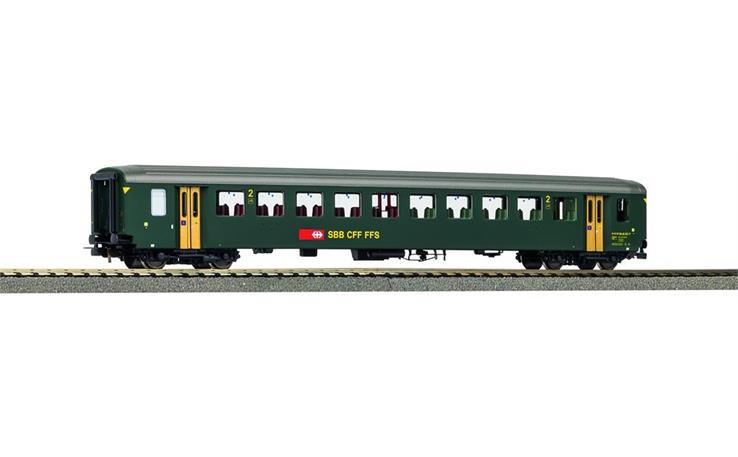 PIKO 96778 Personenwagen EWI 2. Kl., grün neue SchriftSBB, H0