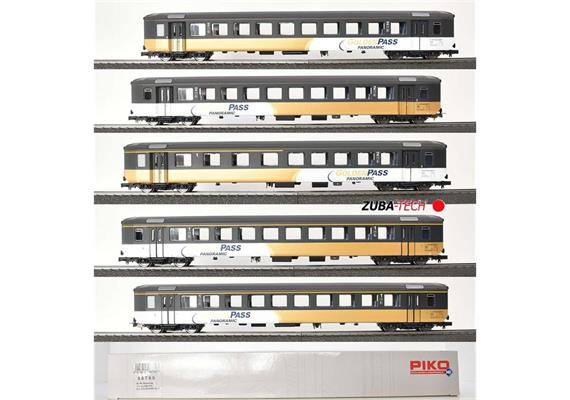 PIKO 96795AC EW I Personenwagenset 5-tlg "Goldenpass" BLS, H0 AC