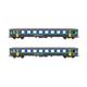 PIKO 96797 Personenwagen Set 2-tlg EW I Papagei 1. Kl. SBB, H0