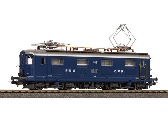 Piko 96893 E-Lok Re 4/4 I 409 saphirblau SBB, H0 DC Digital Sound