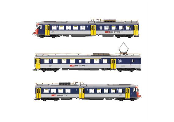 PIKO 97256 E-Triebzug RABDe 510 3-tlg Mirage NPZ SBB, H0 AC Digital Sound