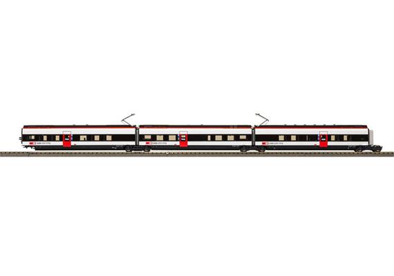 PIKO 97332 Ergänzungswagen-Set 1 zum RABe 501 Thurgau Giruno SBB, H0 AC Digital Sound