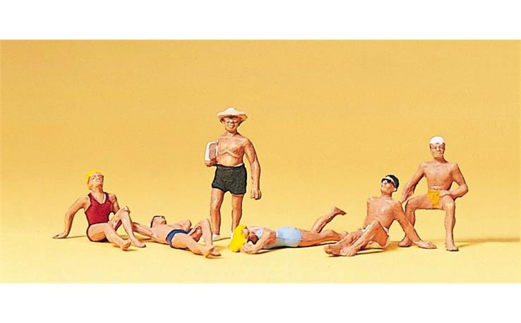 Preiser 10071 Badende, Set mit 6 Figuren