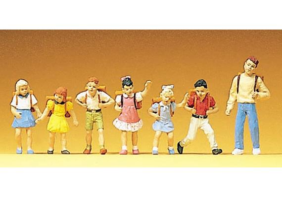 Preiser 10181 Schulkinder, Set mit 7 Figuren
