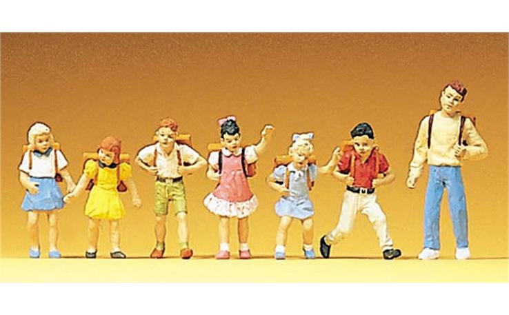 Preiser 10181 Schulkinder, Set mit 7 Figuren